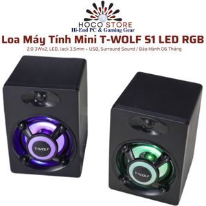 Loa vi tính 2.0 T-WOLF S1 LED