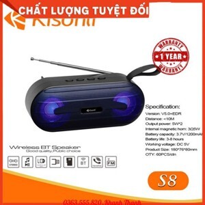 Loa vi tính Bluetooth Kisonli  S8