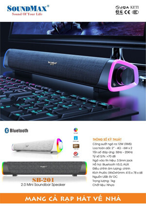 Loa vi tính SoundMax SB-201