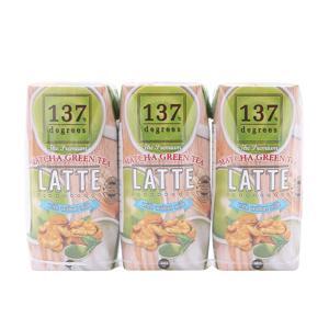 Lốc 3 hộp sữa hạt óc chó trà xanh 137 Degrees 180ml