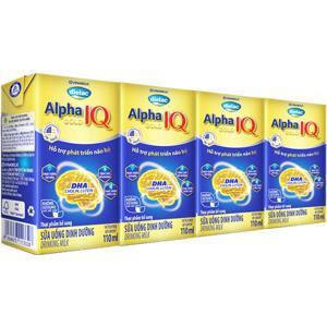 Lốc 4 hộp sữa bột pha sẵn Dielac Alpha Gold IQ 180ml