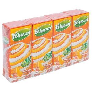 Lốc 4 hộp sữa chua uống hương cam YoMost 170ml