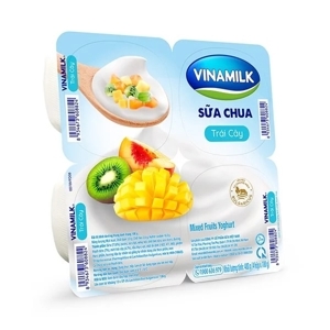 Lốc 4 hộp sữa chua Vinamilk trái cây 100g