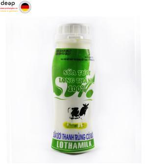 Lốc 4 hộp sữa tươi tiệt trùng có đường Long Thành Lothamilk 180ml