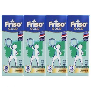 Lốc 4 hộp sữa uống dinh dưỡng Friso Gold vani hộp 180ml