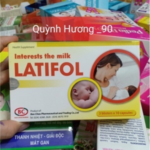 Lợi sữa Latifol cho mẹ đang cho con bú