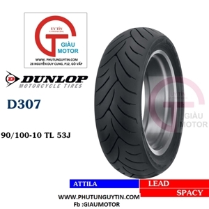 Lốp Dunlop D307 90/100 - 10 53J TL