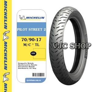 Lốp Michelin 70/90-17 MC 43S PILOT STREET 2 TL