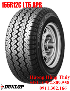 Lốp vỏ xe ô tô Dunlop 155R12C LT5 Indo