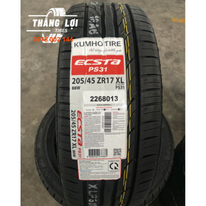 Lốp vỏ xe ô tô Kumho 205/45R16 PS31