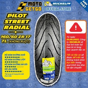 Lốp xe Michelin Pilot Street Radial 160/60-17