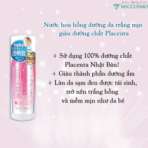 Lotion dưỡng da trắng mịn giàu dưỡng chất White Label Premium Placenta Essence 180ml