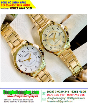 Đồng hồ nữ Casio LTP-V004G - màu 7BUDF, 9B