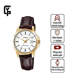 Đồng hồ nữ dây da Casio LTP-V004GL - màu 7A, 9A