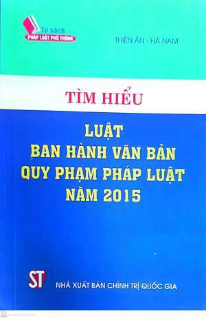 Luật ban hành văn bản quy phạm pháp luật năm 2015