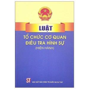 Luật tổ chức cơ quan điều tra hình sự