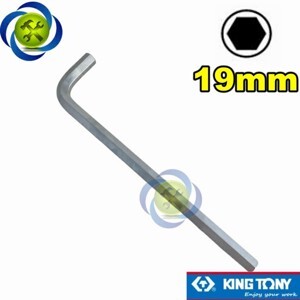 Lục giác chữ L 19mm Kingtony 112519 loại 2 đầu bằng dài 380mm