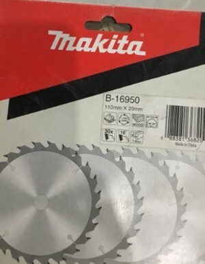 Lưỡi cắt gỗ 110 mm 30 răng Makita B-16950