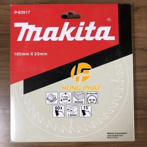 Lưỡi cắt gỗ 185mm 60 răng Makita P-83917