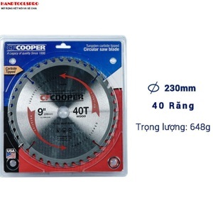 Lưỡi cưa gỗ 230mm x 40T CFCooper SW09040