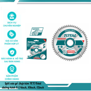 Lưỡi cưa gỗ hợp kim 24 răng Total TAC231521, 210mm