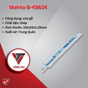 Lưỡi cưa kiếm cắt kim loại-gỗ 152mm Makita B-49834 (Vĩ 1 lưỡi)