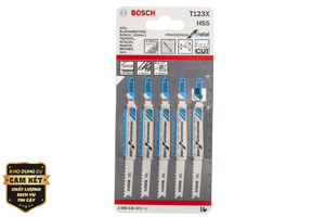 Lưỡi cưa lọng T 123 AF - Sắt 5 lưỡi Bosch 2608638473