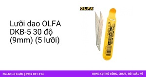 Lưỡi dao OLFA DKB-5 30 độ (9mm) (5 lưỡi)