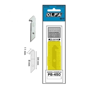 Lưỡi dao tungsten cắt nhựa và formica Olfa PB-450 hộp 5 lưỡi