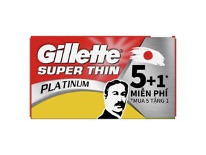 Lưỡi lam Gillette Super Thin hộp 6 lưỡi