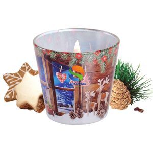 Ly nến thơm tinh dầu Bartek Charming Christmas 115g QT028491 - bánh táo nướng