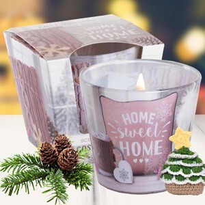 Ly nến thơm tinh dầu Bartek Home Sweet Home 115g QT06457 - hương thông, len