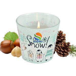 Ly nến thơm tinh dầu Bartek Merry and Bright 115g QT02785 - tuyết, thông, quế