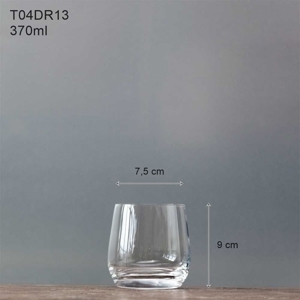 Ly thủy tinh hong kong Double Rock 370 ml