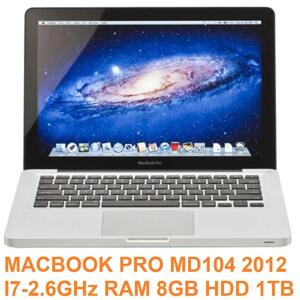 MacBook Pro 2012 - Hàng cũ - MD104 / 15" / Core i7 / 8GB Ram