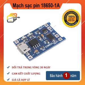 Mạch sạc pin TP4056 1A MiniUSB