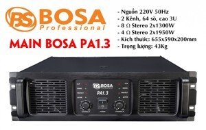 Main công suất Bosa PA 1.3