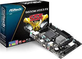 Bo mạch chủ (Mainboard) Asrock 960 GM-VGS3 FX - Socket AM3+, AMD 760G/SB710, 2 x DIMM, Max 16GB, DDR3