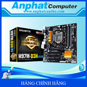 Bo mạch chủ - Mainboard Gigabyte GA H97M-D3H - Socket 1150, Intel H97, 4 x DIMM, Max 32GB, DDR3