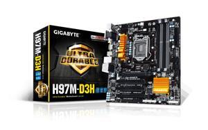 Bo mạch chủ - Mainboard Gigabyte GA H97M-D3H - Socket 1150, Intel H97, 4 x DIMM, Max 32GB, DDR3