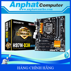 Bo mạch chủ - Mainboard Gigabyte GA H97M-D3H - Socket 1150, Intel H97, 4 x DIMM, Max 32GB, DDR3