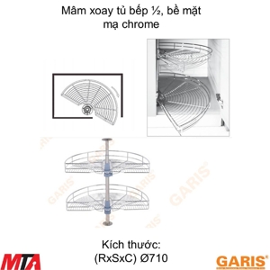 Mâm xoay Garis GS01.80C