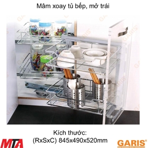 Mâm xoay tủ bếp Garis GC02C.45L