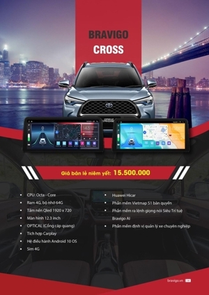 Màn hình android Bravigo Cross