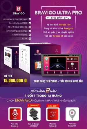 Màn hình Android Bravigo Ultra Pro