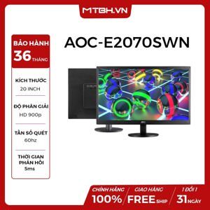 Màn hình máy tính AOC E2070SWN - LED, 19.5 inch, 1600 x 900 pixel