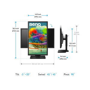 Màn hình máy tính LED BenQ PD2700Q - 27 inch 2K, IPS