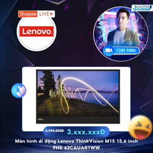 Màn hình máy tính Lenovo ThinkVision M15 62CAUAR1WW - 15.6 inch