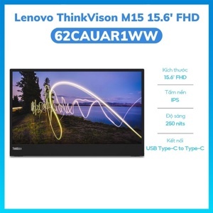 Màn hình máy tính Lenovo ThinkVision M14 61DDUAR6WW - 14 inch