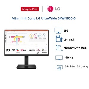 Màn hình máy tính LG UltraWide 34WN80C-B - 34 inch